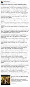 Comunicado Santi Fuentes